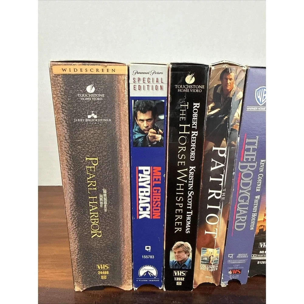 Lot Of 7 Vintage VHS -‎ 80s, 90s, 2000s Videos Mix- Patriot, Pearl Harbor